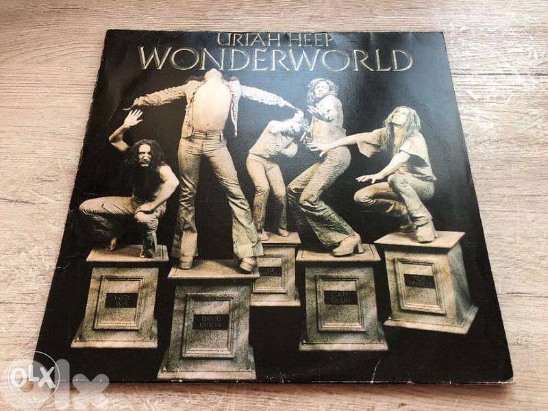 uriah heep "wonderworld" vinyl lp 1974 0
