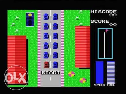 ROAD FIGHTER MSX ROM Cartridge Game شريط لعبة سيارات كومبيوتر صخر