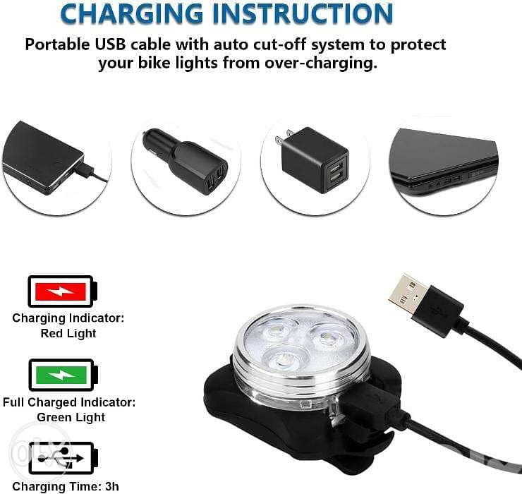 Balhvit Bike Rechargeable Light USB Set, /4$ Delivery 0