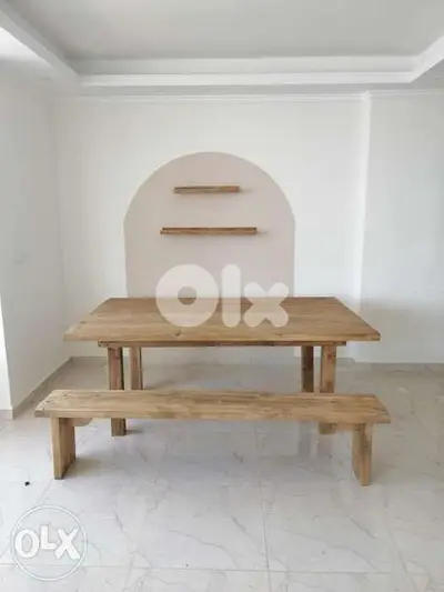 Dinning table massive wood style طاولة صفرة خشب روماني ماسيف