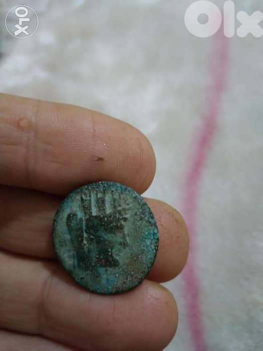 Phoencian Ancient Coin of Queen Tyche & phoencian ship around 250 BC 0
