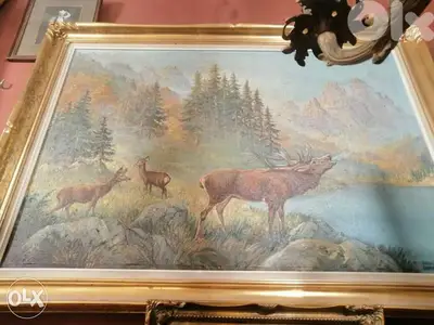 تابلو لوحة ولا اروع رسم painture يدوي روعة سعر تصفية