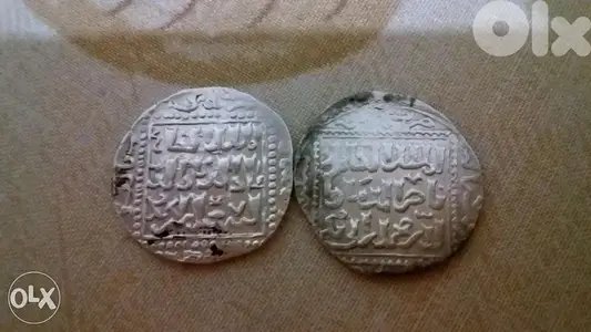 Two Silver Mamluki Coins for Sultan Sayf Qalawun year 1290 AD