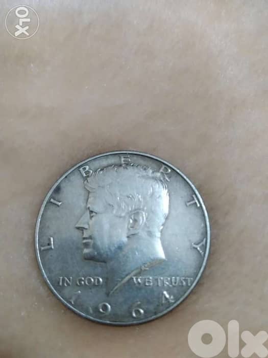 USA Silver Half Dollar Memorial John F Kennddy year 1964 0