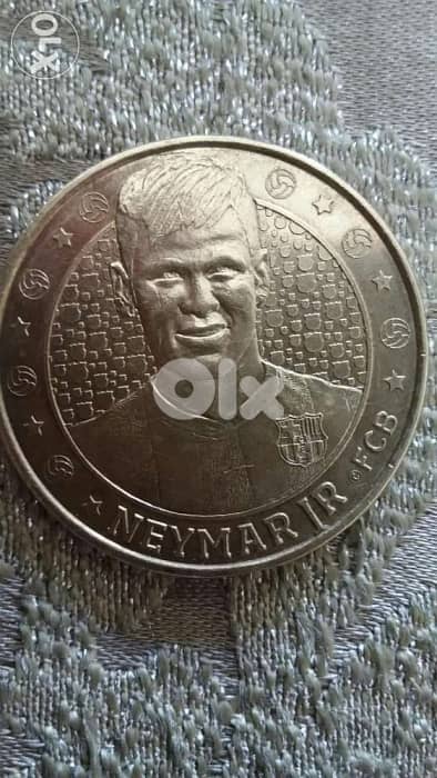 Brazil Neymar JR Commemorative Coin Special for Barcelona Fans 0