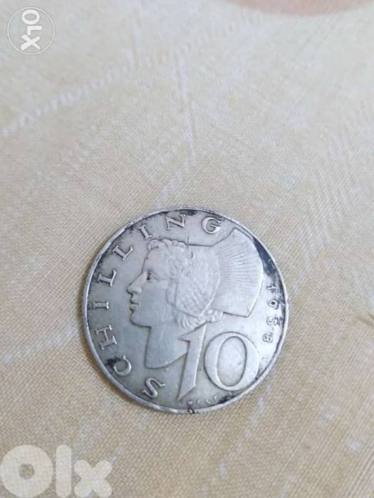 Austria Ostreiche Silver Coin 10 Schilling year 0