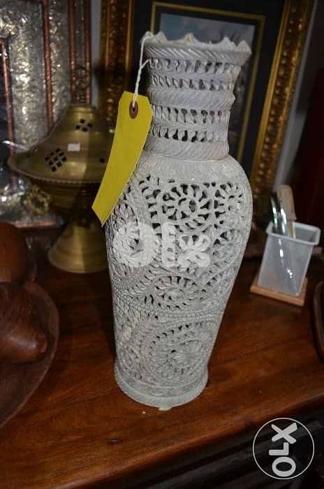 stone vase engraved handmade 0