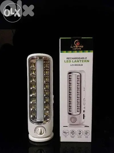 Livarno Lighting Rechargeable LED LANTERN LIV-8024LB لمبة تشريج - شاحن