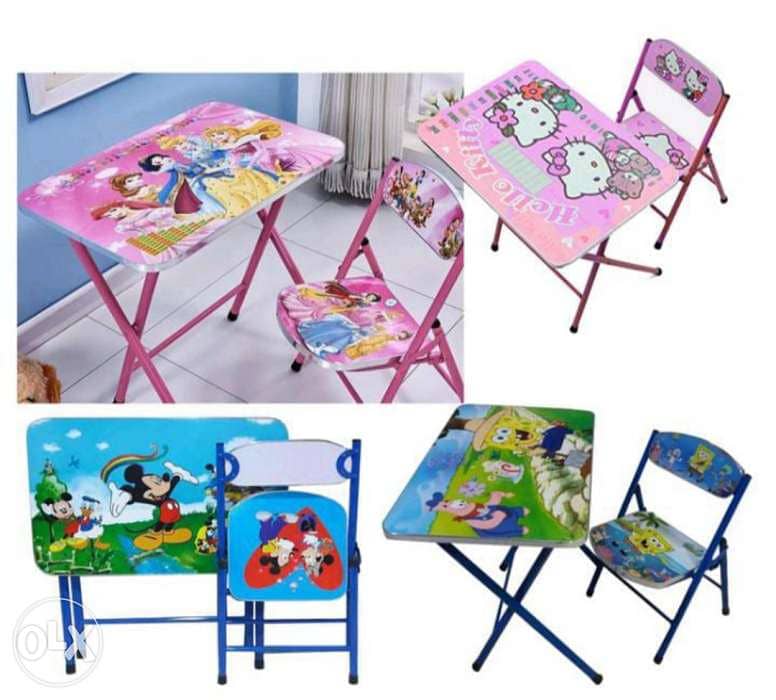 Kids table with chair foldable 5