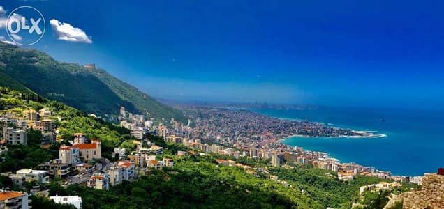 18664 SQM Land in Kfour, Keserwan with Sea and Mountain View