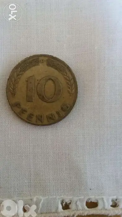 German Coin Deutschland Penning year 1950