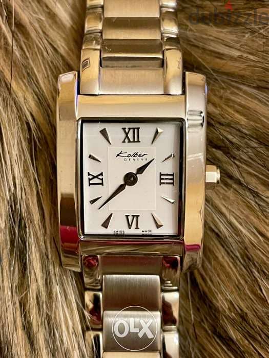 KOLBER vintage Swiss watch K1606/ sapphire glass and crystal 0