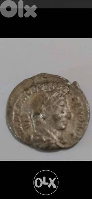 Phoenicia Coin of Roman Emperor Caracalla Silver with Murex Shell 0