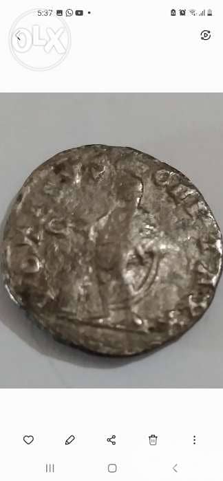 Phoenicia Coin of Roman Emperor Caracalla Silver with Murex Shell 1