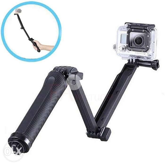 3 way Tripod and selfie for Gopros Hero 13 12 11. . . all action cam 4