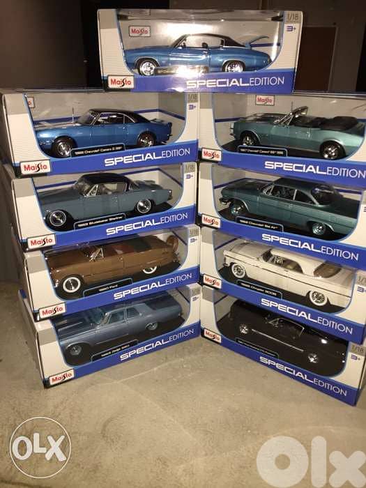 each model diecast muscle cars 1/18 brand new 1