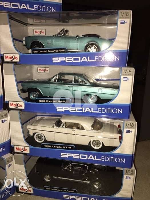 each model diecast muscle cars 1/18 brand new 2