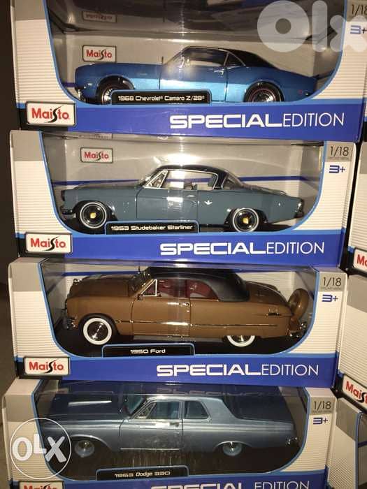 each model diecast muscle cars 1/18 brand new 3