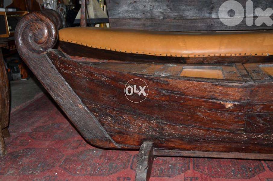 solid wood teak chezlong top leather design ship with teak table same 7
