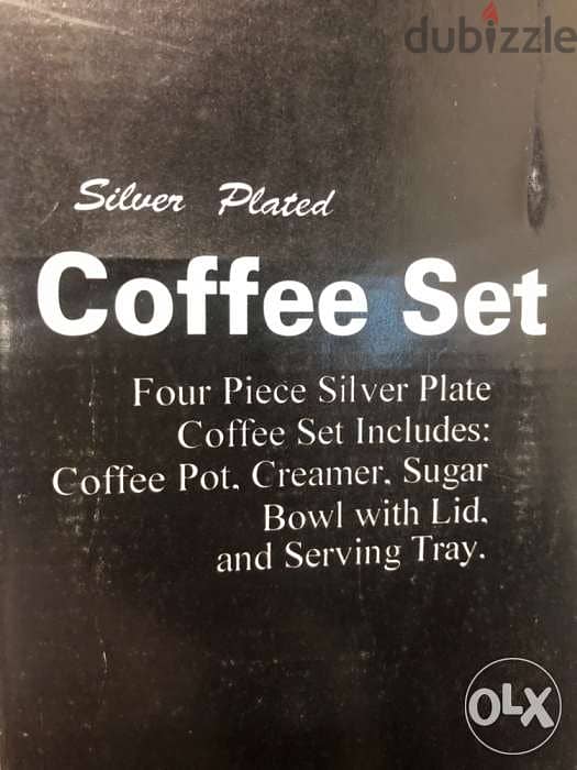 home appliances and decoration, coffee set, silver plated 7