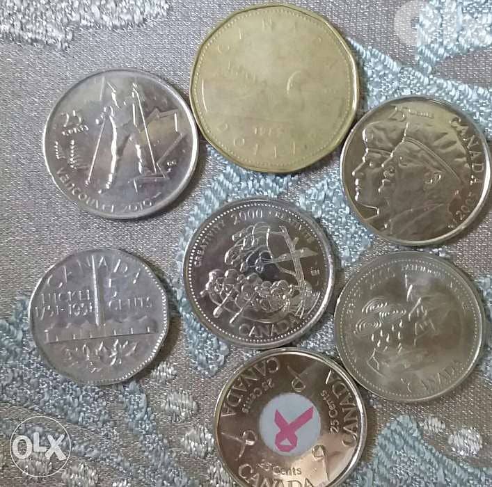 Memorial Canda Coins of different anniversaries 1