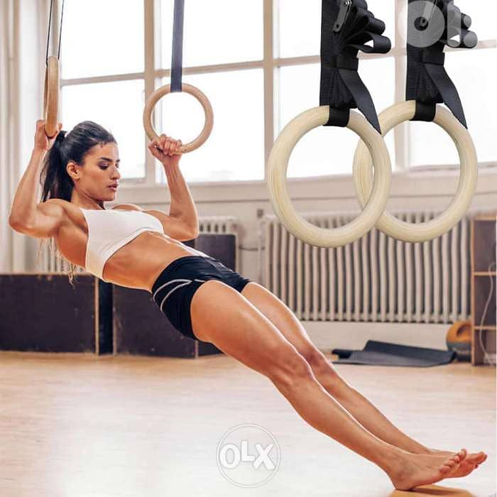Wooden Gymnastic Rings 0