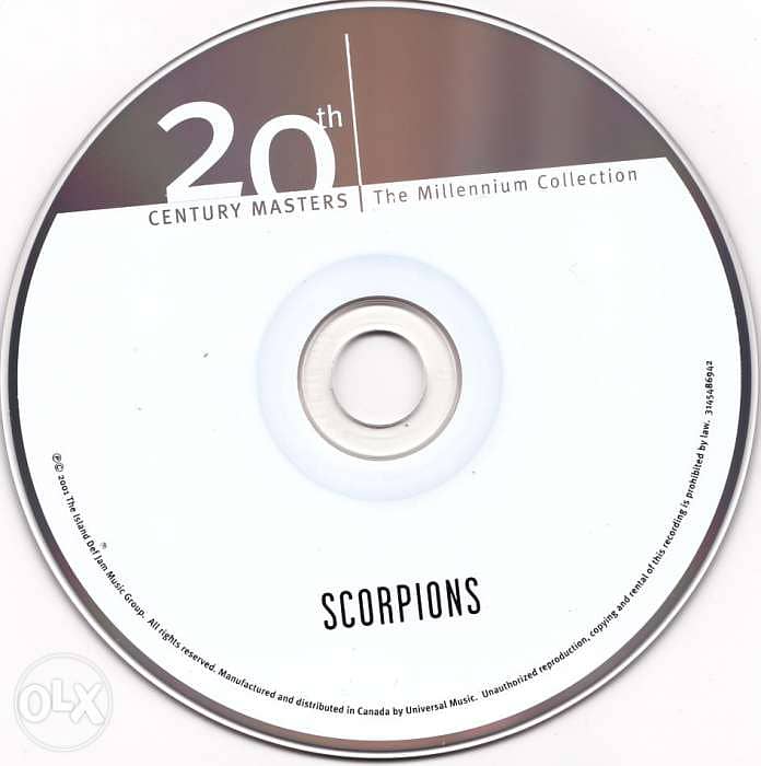 Scorpions 20th century cd original 1