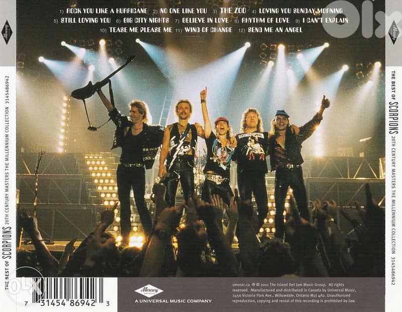 Scorpions 20th century cd original 2