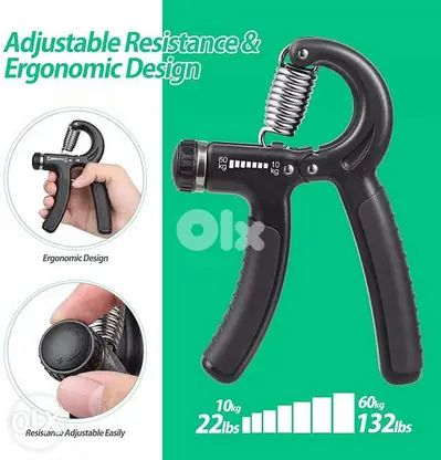 Hand Grip Strengthener Adjustable Resistance 10 to 60kg