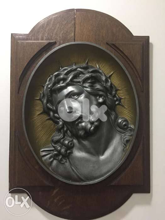 antique big church bronze hand made icon 0