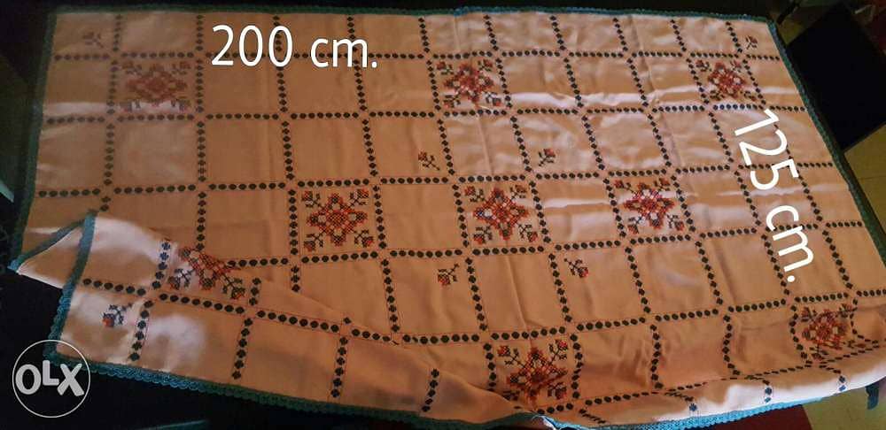 Hand made new. For covering tables. Exellant condition. For 200$ only 0