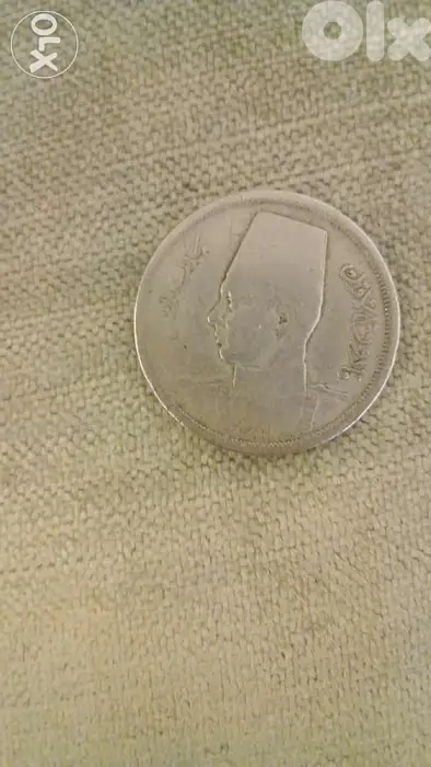 King Farouk of Eygpt Silver 10 Piasters 20 mm diameter 8gr year 1938