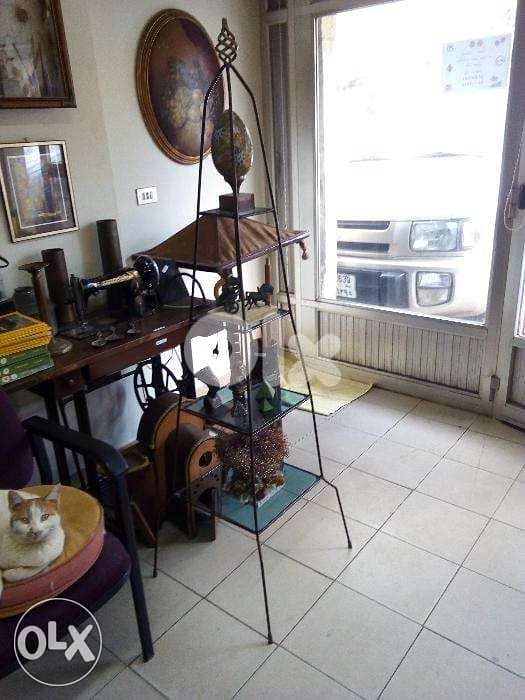 wrought iron Display shelf. 5