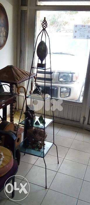 wrought iron Display shelf. 2