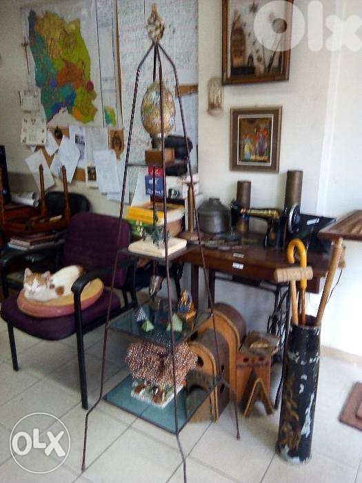 wrought iron Display shelf. 4