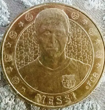 Leonel Messi Memoriap of F. C. Barecelona Bronze Coin