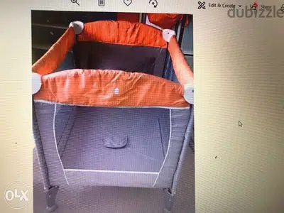 juniors bed greige & orange