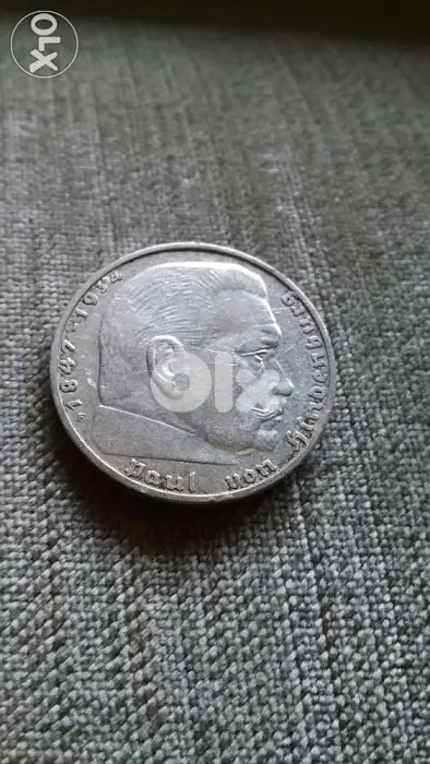 Nazi German Hitler two Mark Silver Coin year 1939