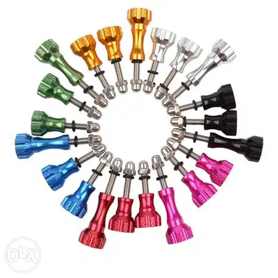 Aluminum Screw coloured 3 pcs for Gopro Camera