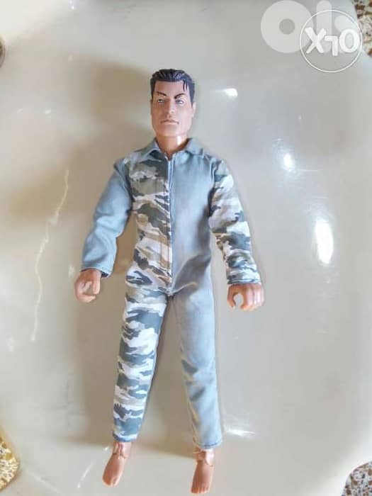 GI JOE -HASBRO MAN great doll articulated joints body+print overol=17$ 0
