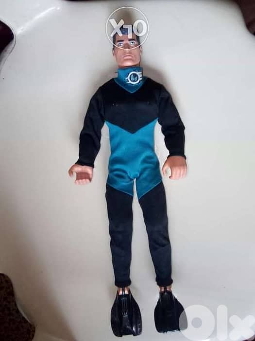 GI JOE HASBRO Action Man articulated great doll in swim suit+palmes=17 1