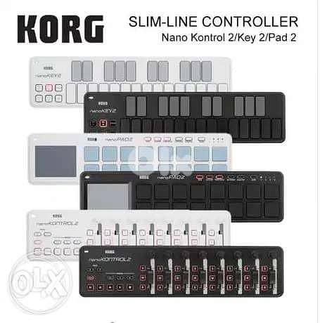 Korg nanoKEY2 Keyboard Controller - Black & White, Midi controller 0