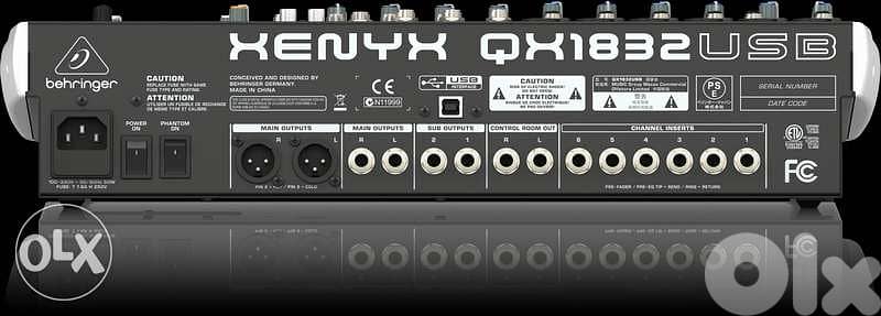 Behringer Mixer QX1832USB Boxed & new, Analog Mixer 3