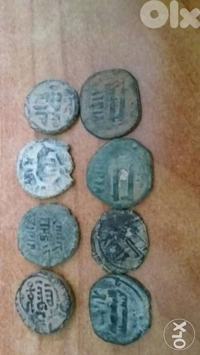 Set of eight Islamic Umayi & Abassi Bronze Coins year77 AH & above 1