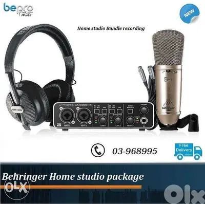 Behringer Home studio PRO PACKAGE , Recording Package, professional