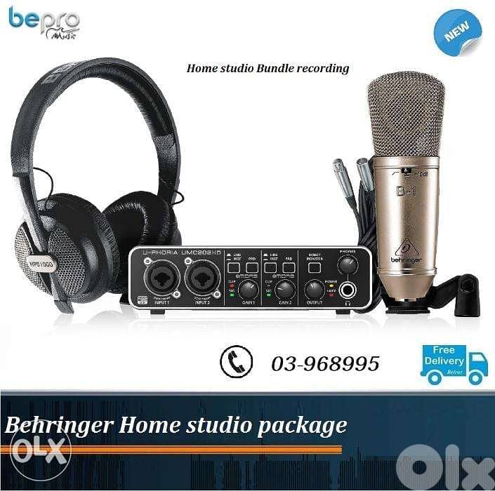 Behringer Home studio PRO PACKAGE , Recording Package, professional 0
