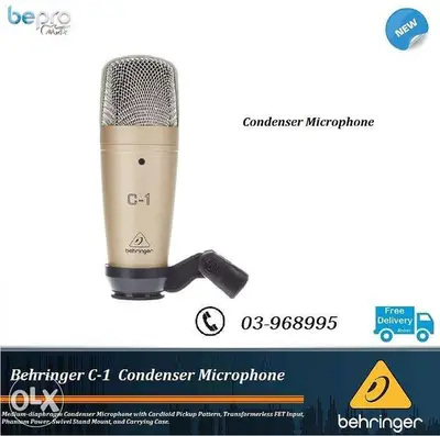 Behringer C1 Large-diaphragm Condenser Microphone,Studio Microphone
