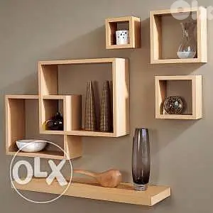 Wall creative box stands wood ستناند خشب مميز للبيع