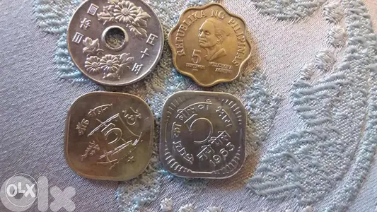 Indian,Pakistan, Philipenes, Japan and all world Coin