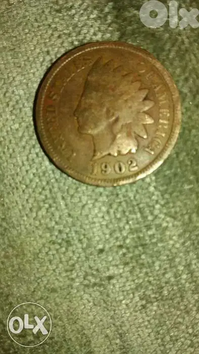 USA Coin Indain Head Cent Bronze year 1902 Very specail
